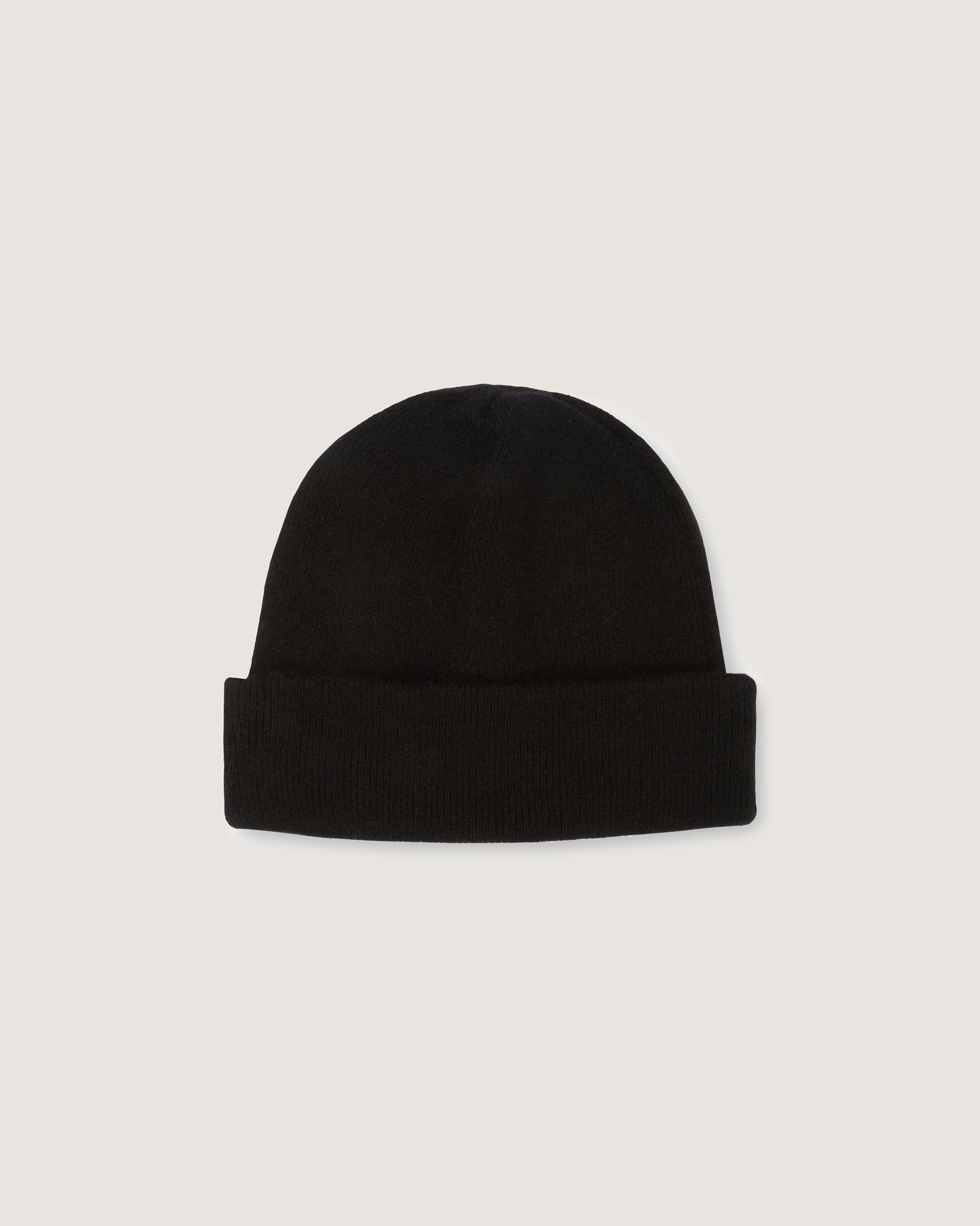 A black hat on a white background