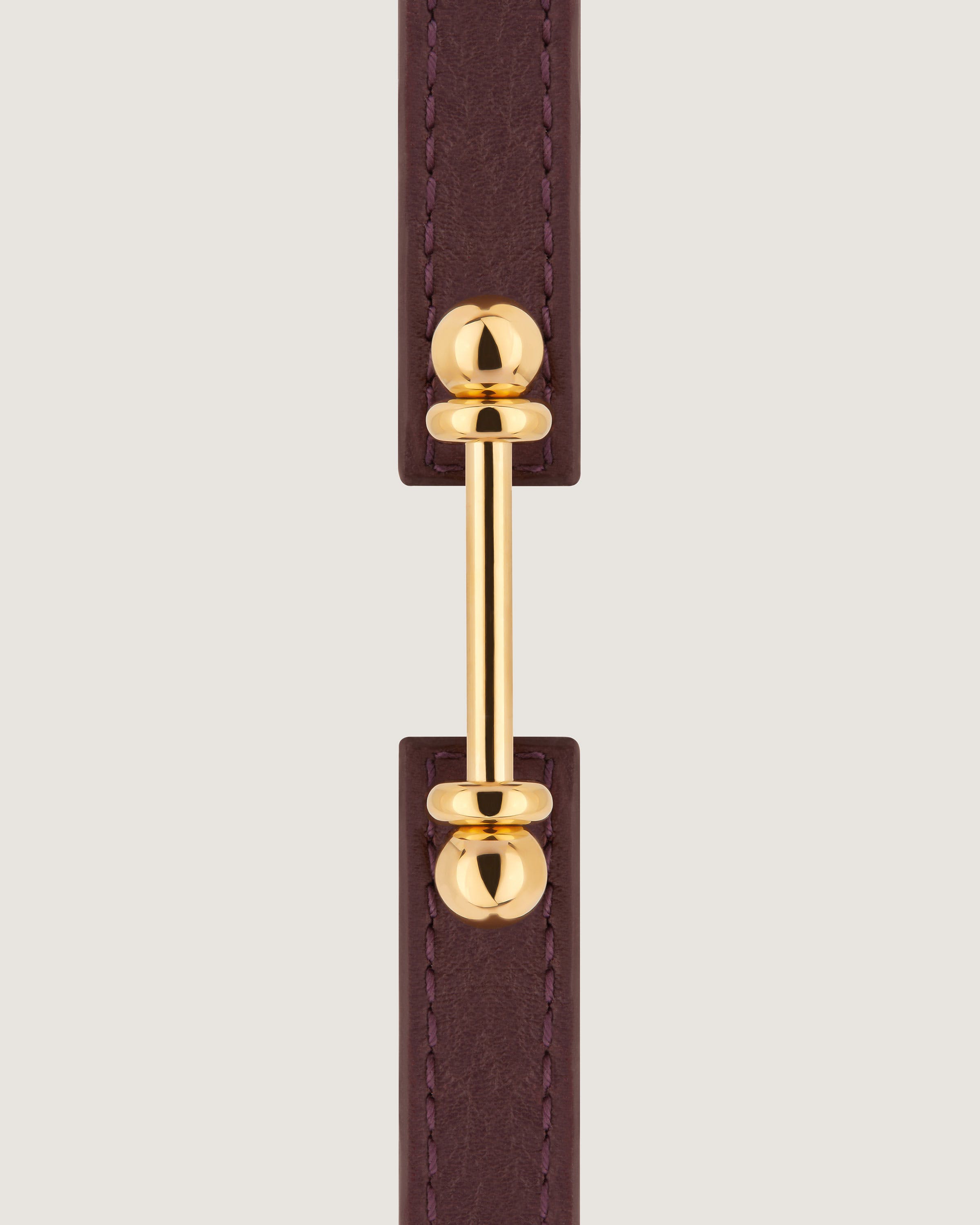 A brown leather belt with a gold buckle