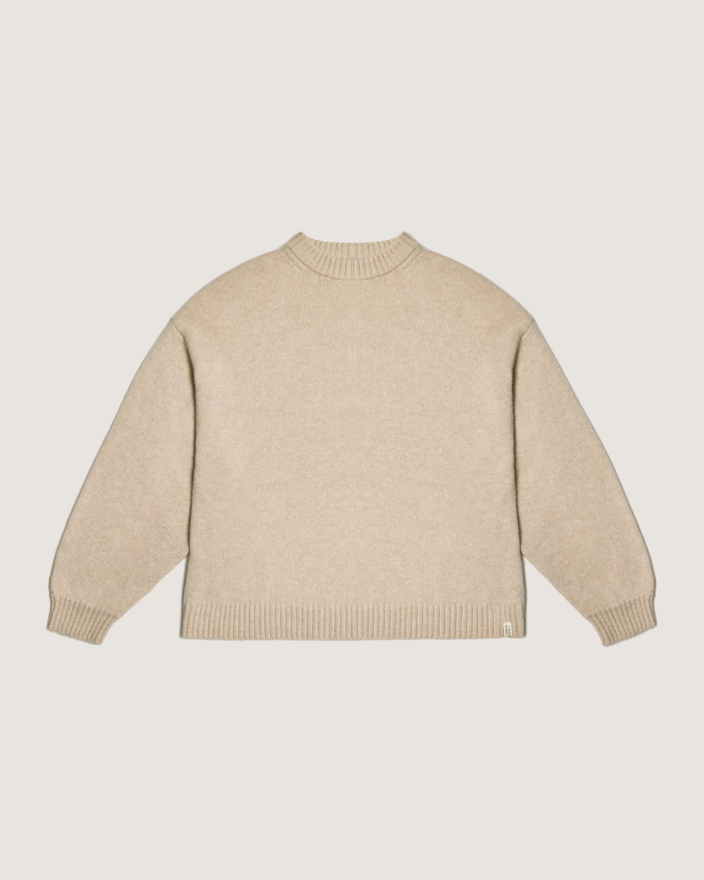 A sweater with a turtle neck and long sleeves