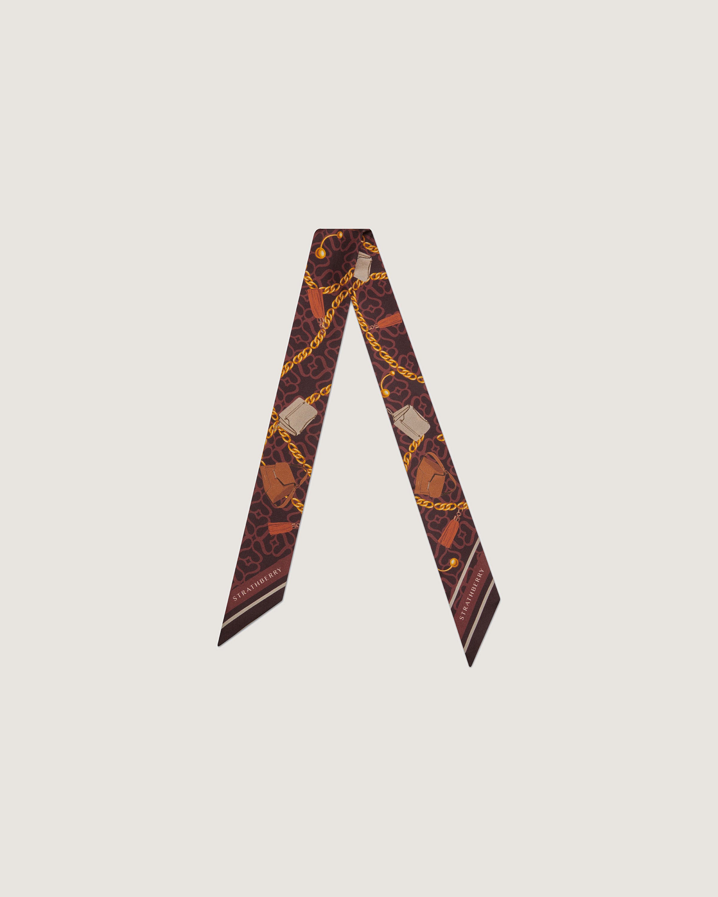 A neck tie with a design on it