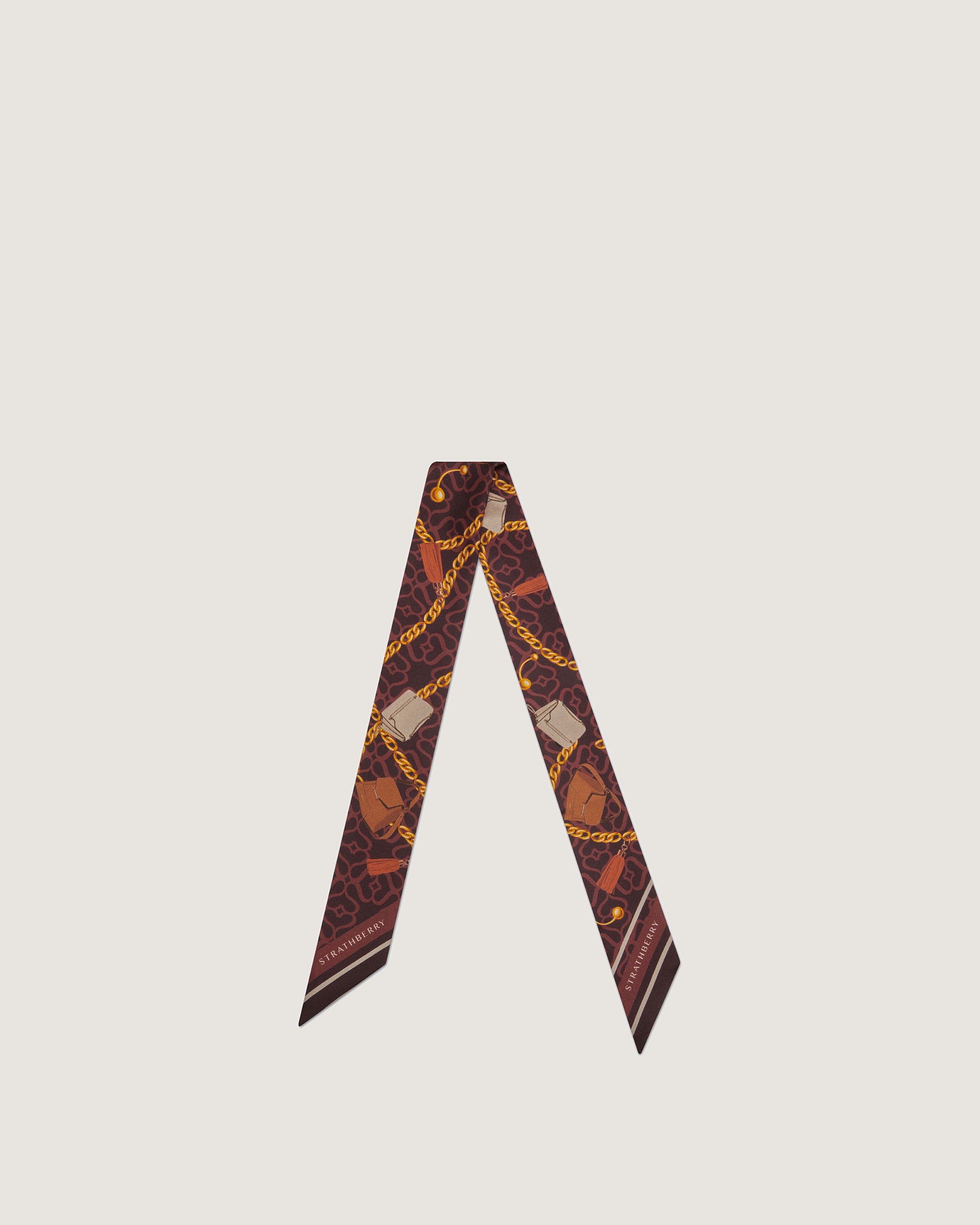 A neck tie with a design on it