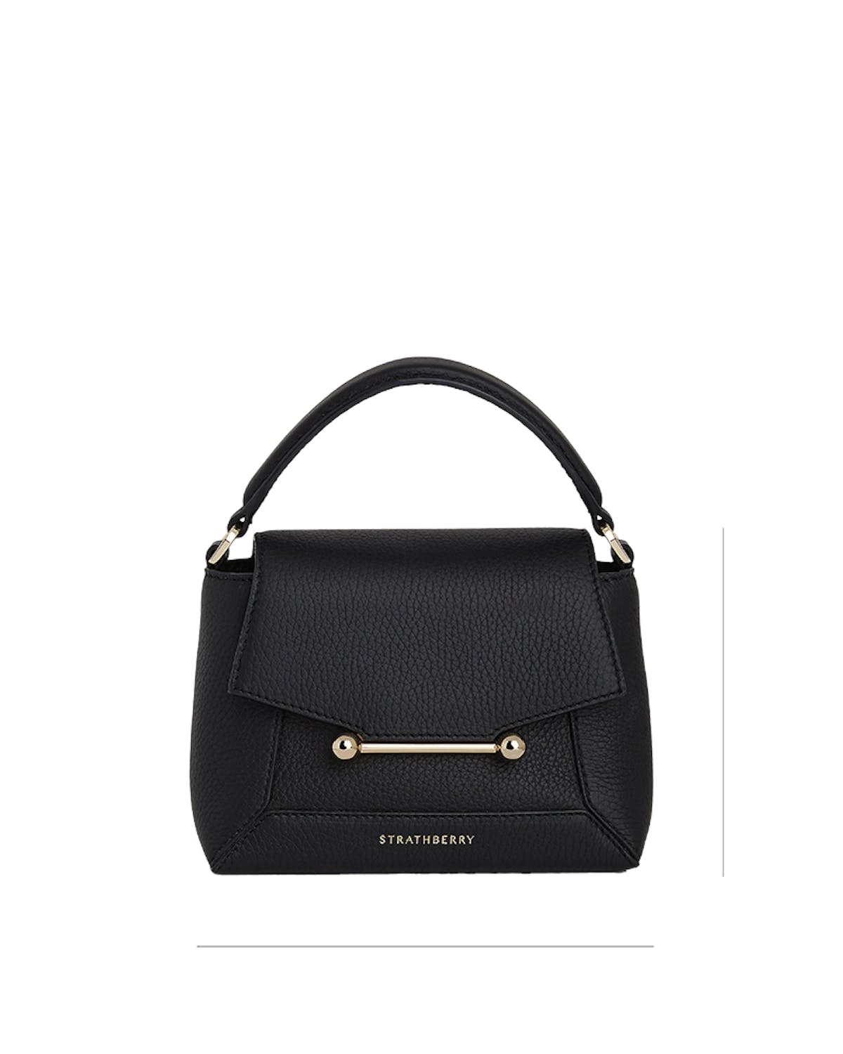 Strathberry Mosaic Nano leather crossbody bag with signature bar hardware