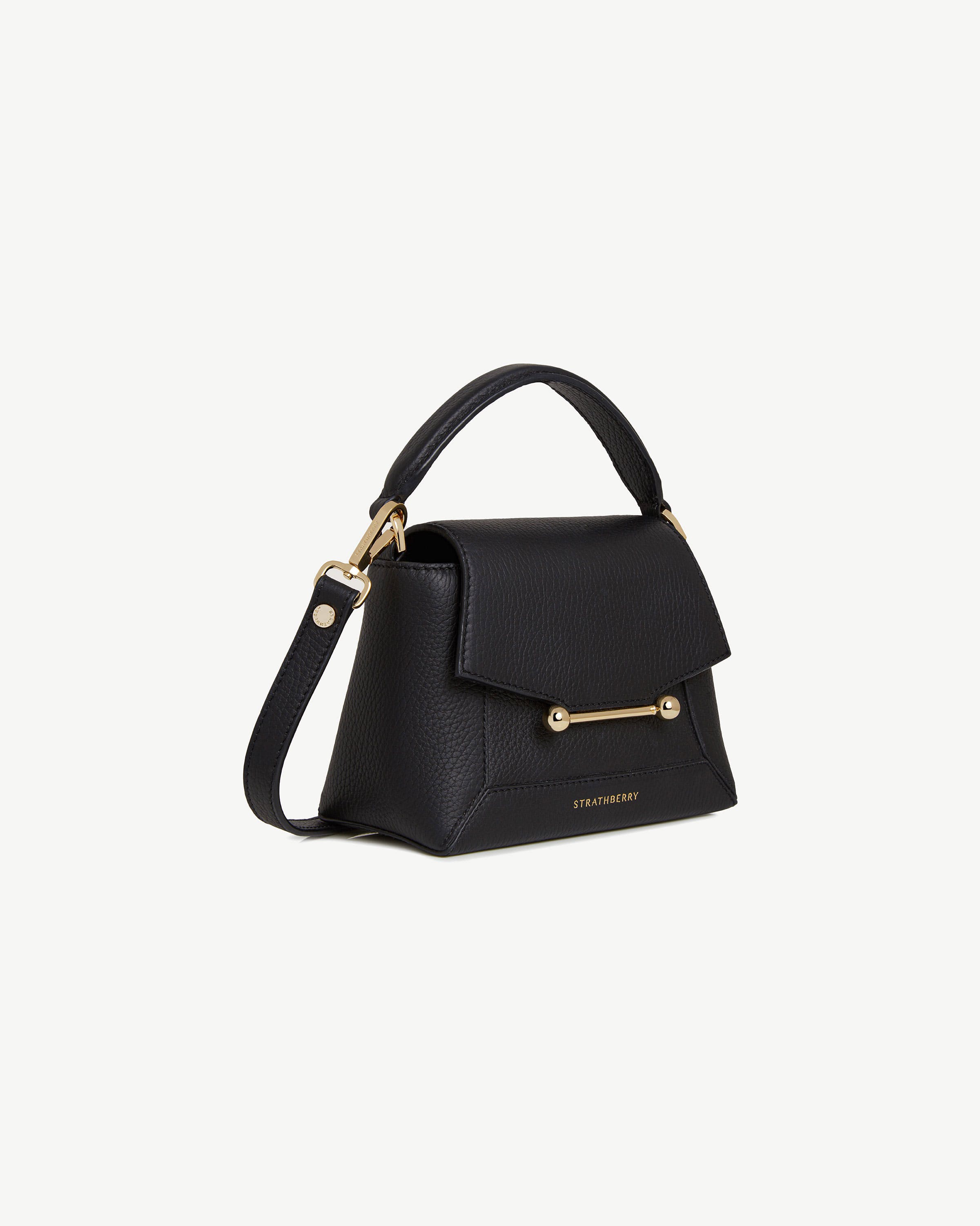 【未使用品】【希少】STRATHBERRY Mosaic Nano ハンドバッグ ストラスベリー - Mosaic Nano - Black | Strathberry 日本 / Japan