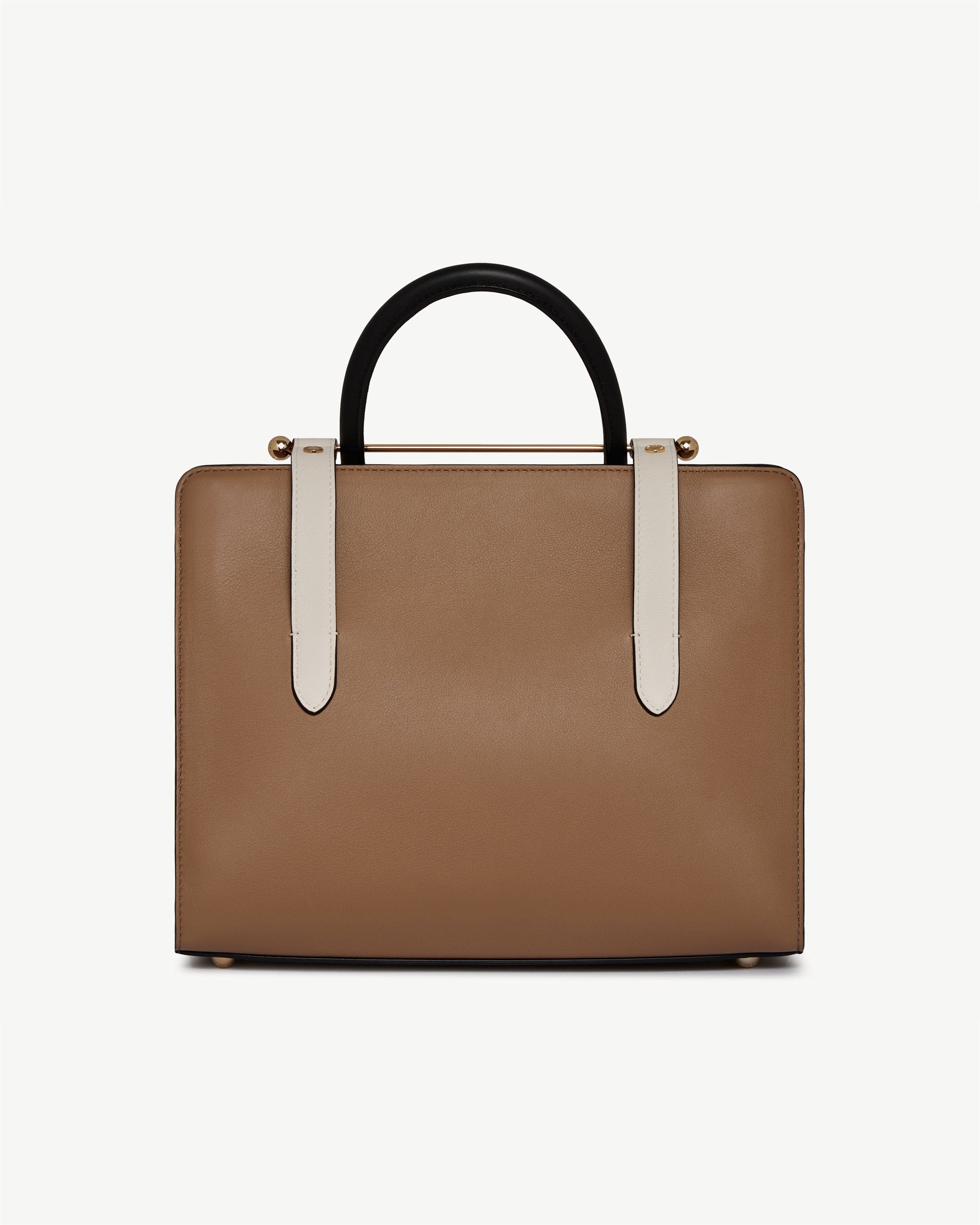 Midi Tote - Clay/White/Black | Strathberry