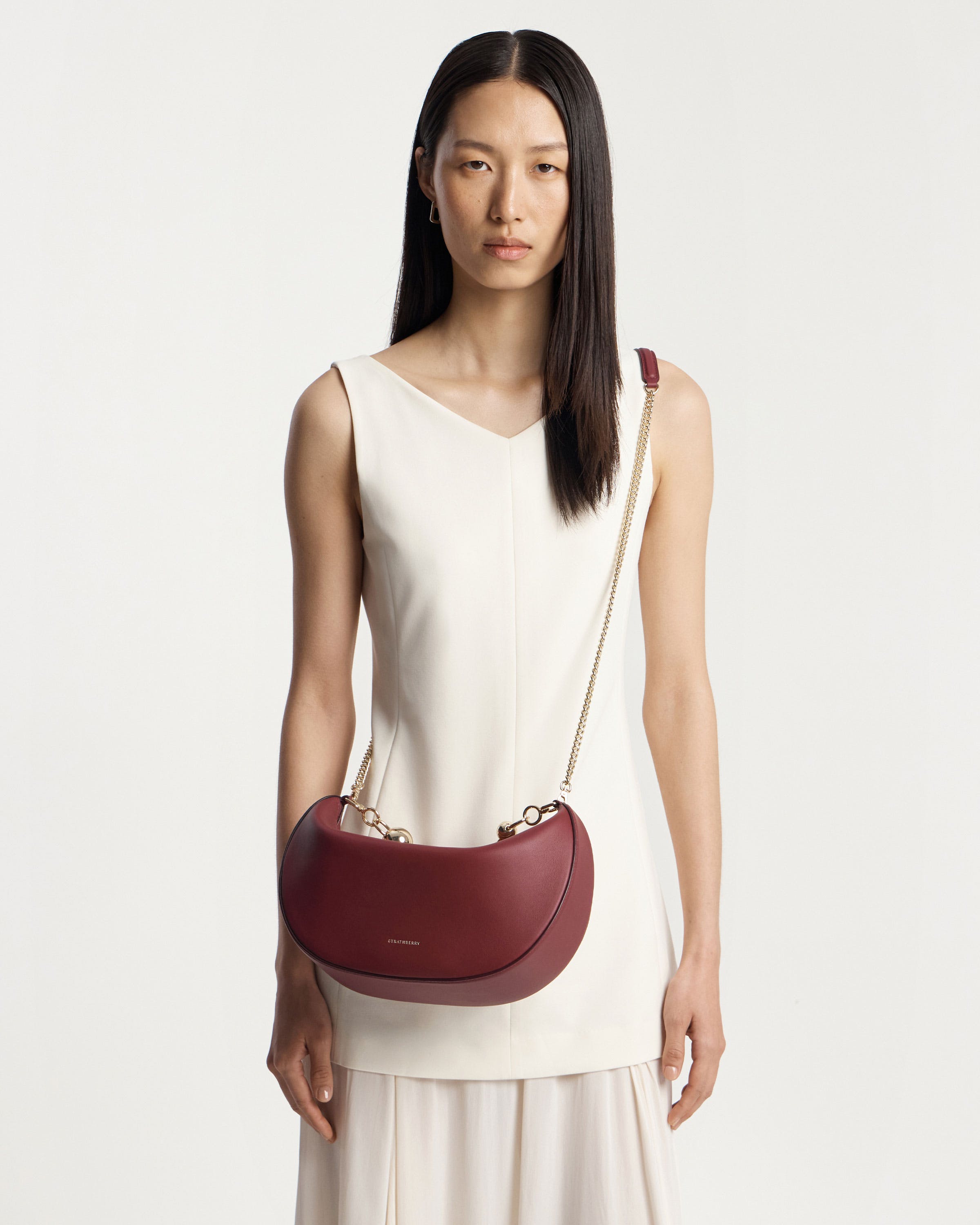 Crescent Moon - Oxblood | Strathberry