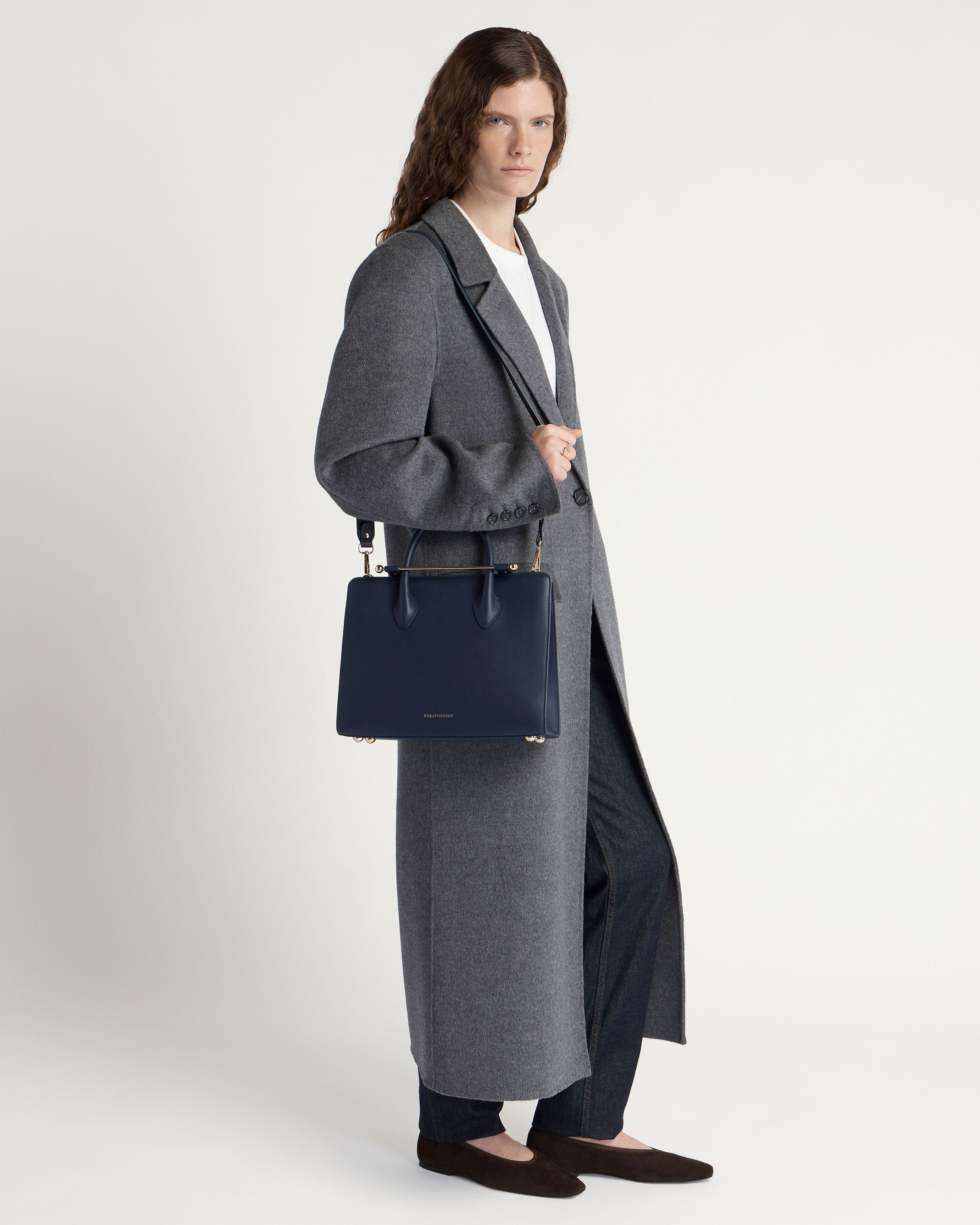 Midi Tote - Marine Blue | Strathberry