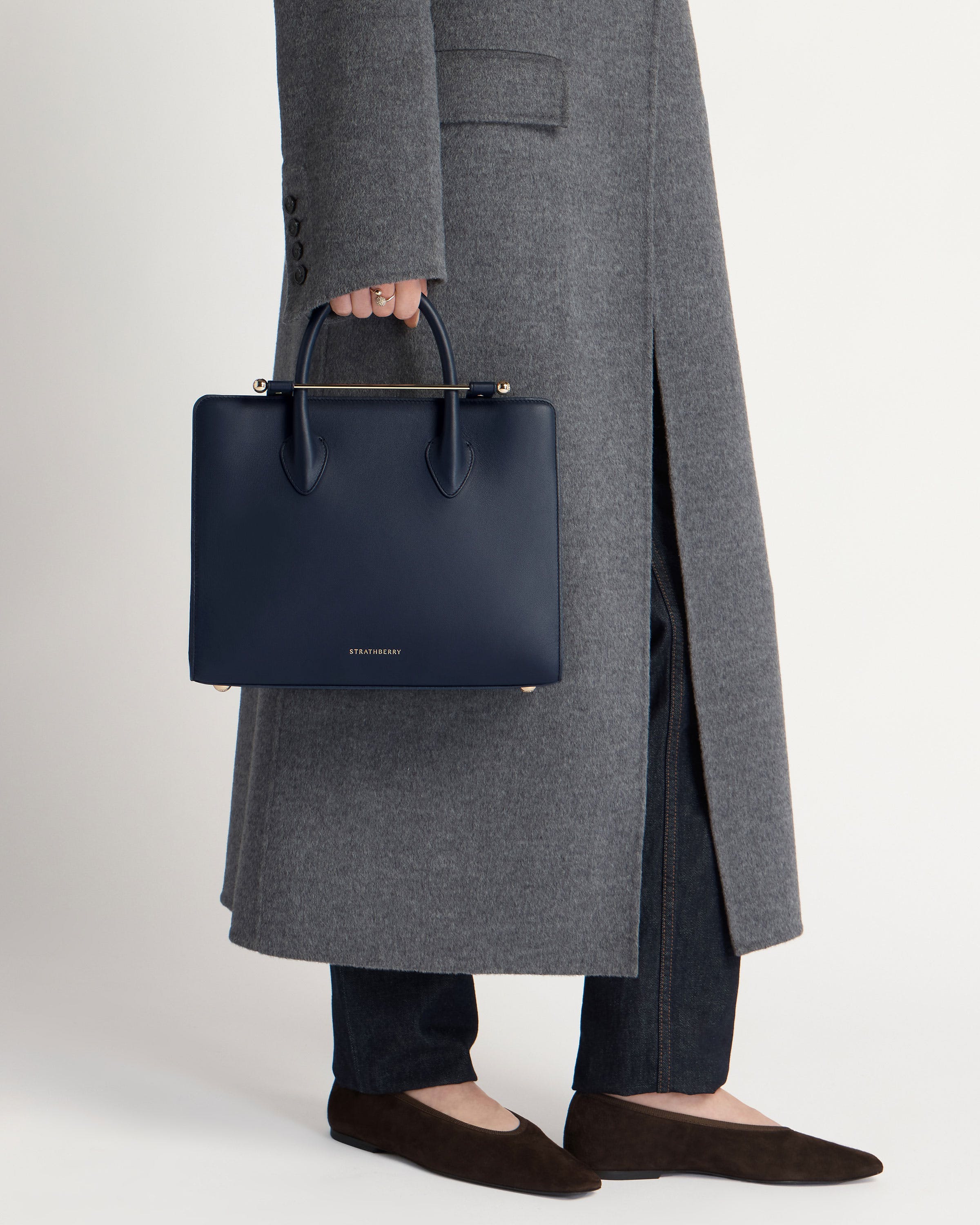Midi Tote - Marine Blue | Strathberry