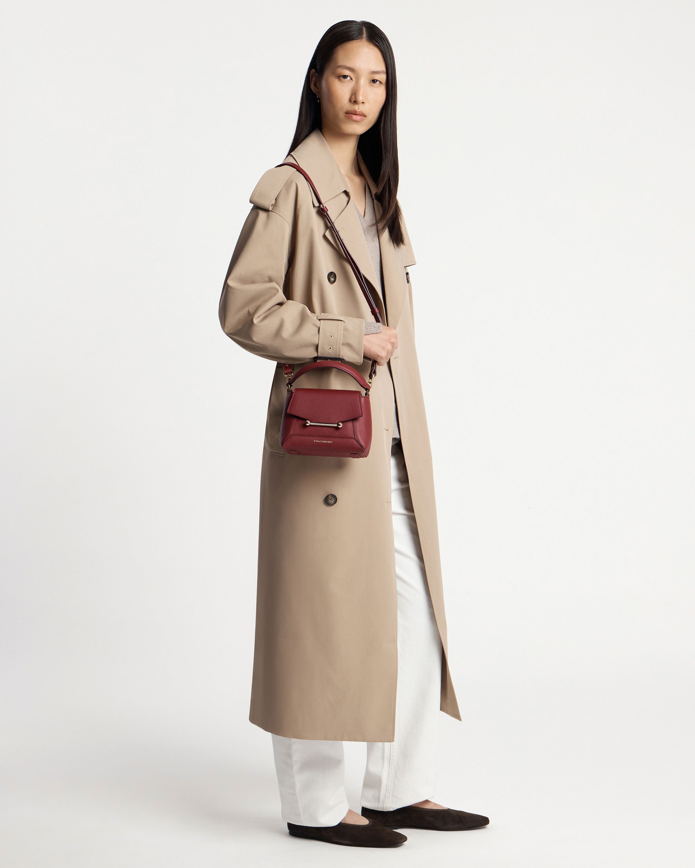 Strathberry - Mosaic Nano - Red / Burgundy