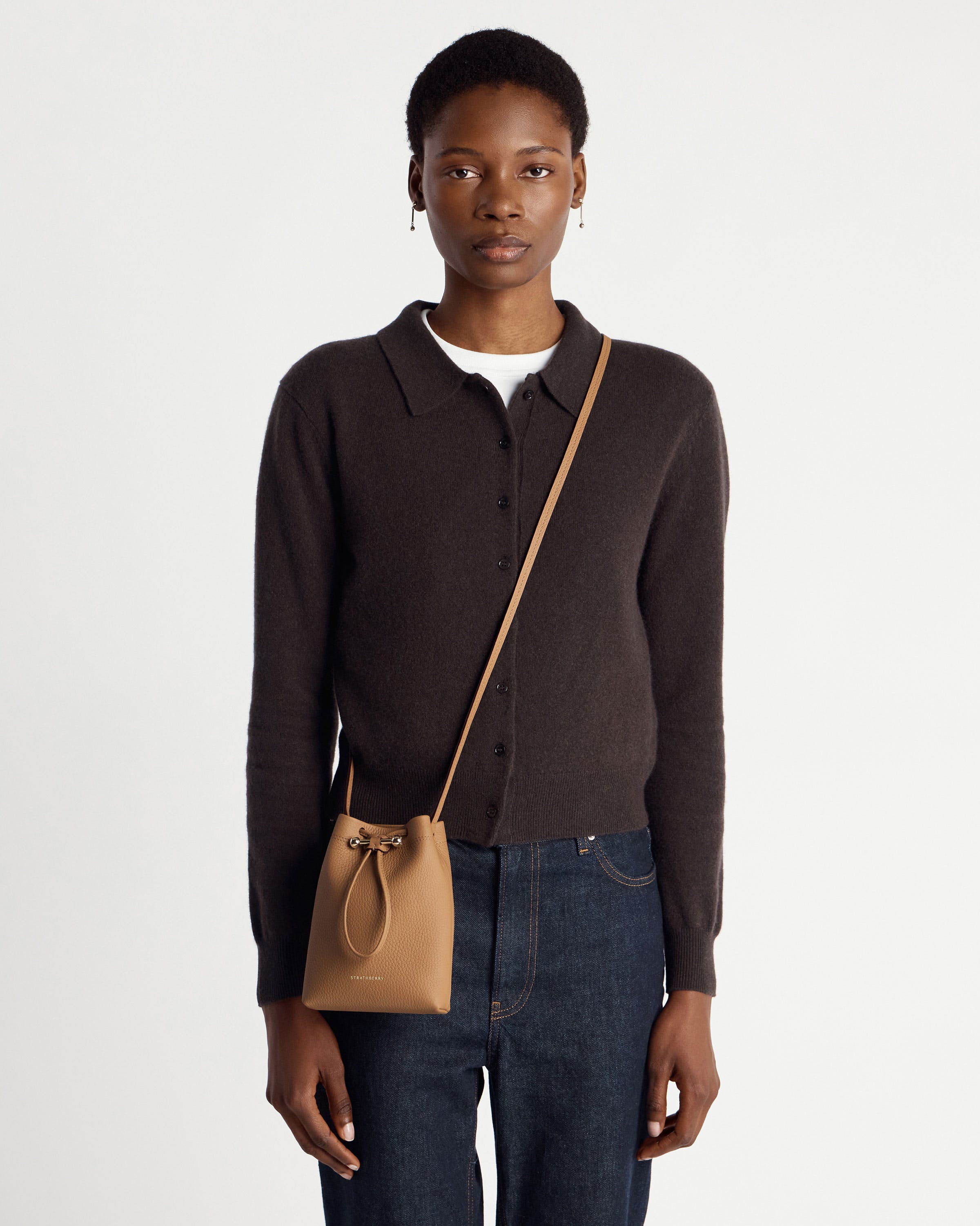 Osette Midi Pouch - Caramel | Strathberry