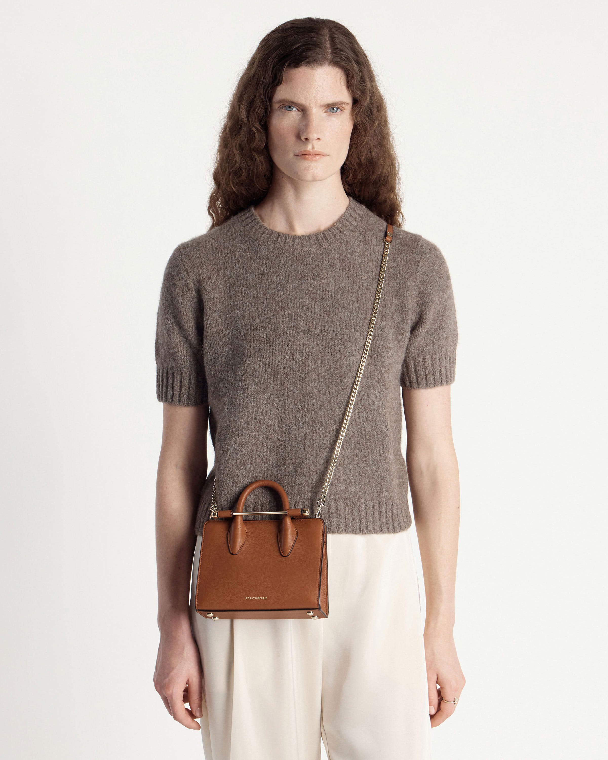 Nano Tote - Chestnut | Strathberry