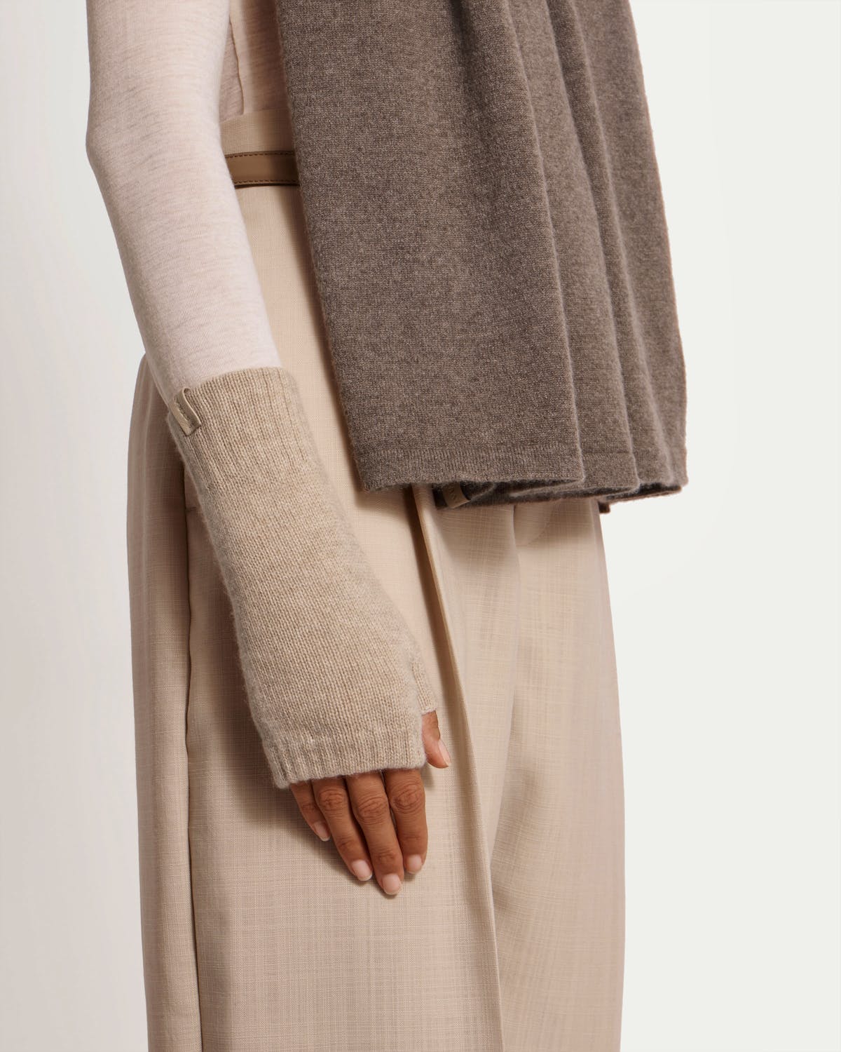 Westray Fingerless Cashmere Gloves