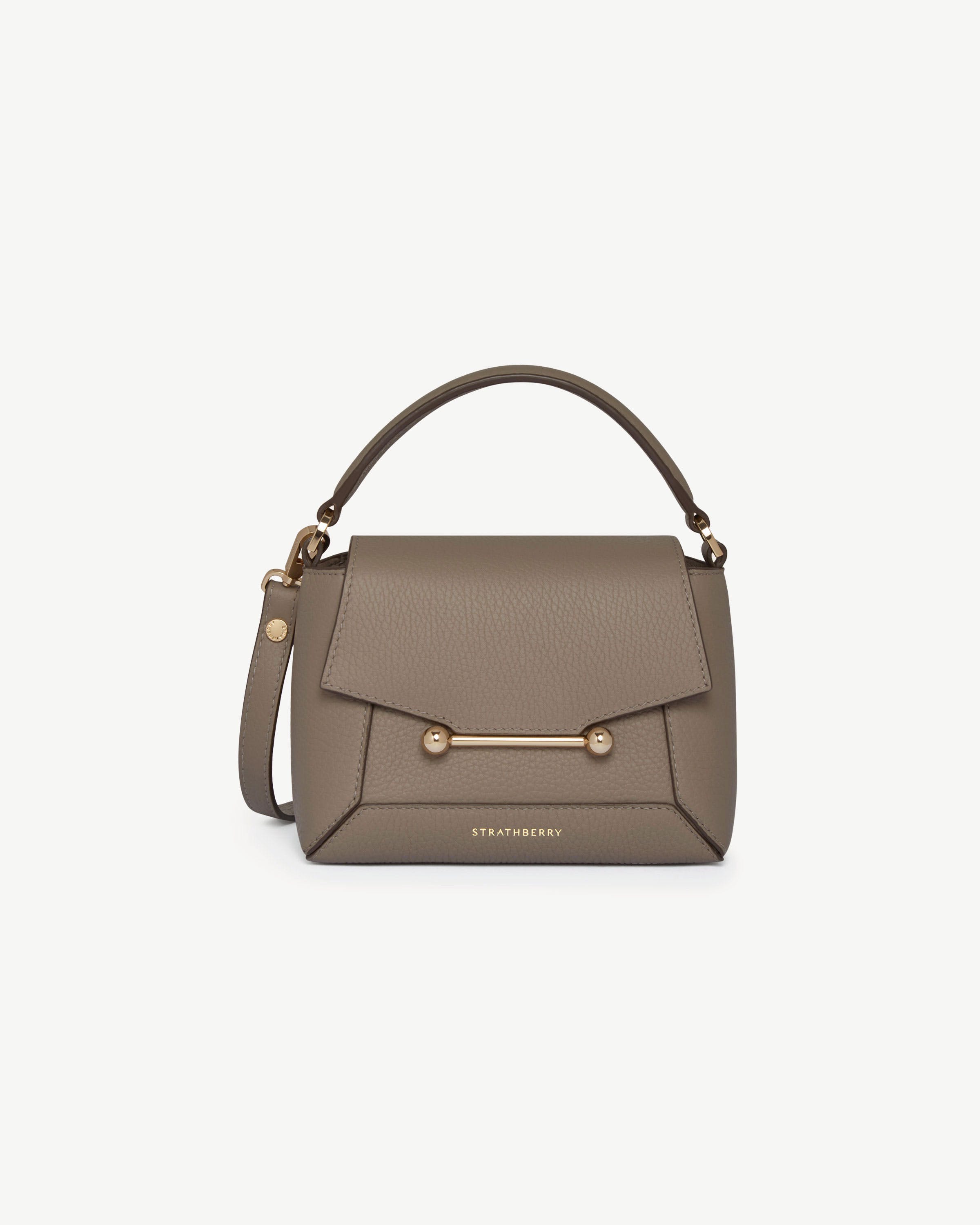 【未使用品】【希少】STRATHBERRY Mosaic Nano ハンドバッグ Strathberry - Mosaic Nano - Grey / Taupe
