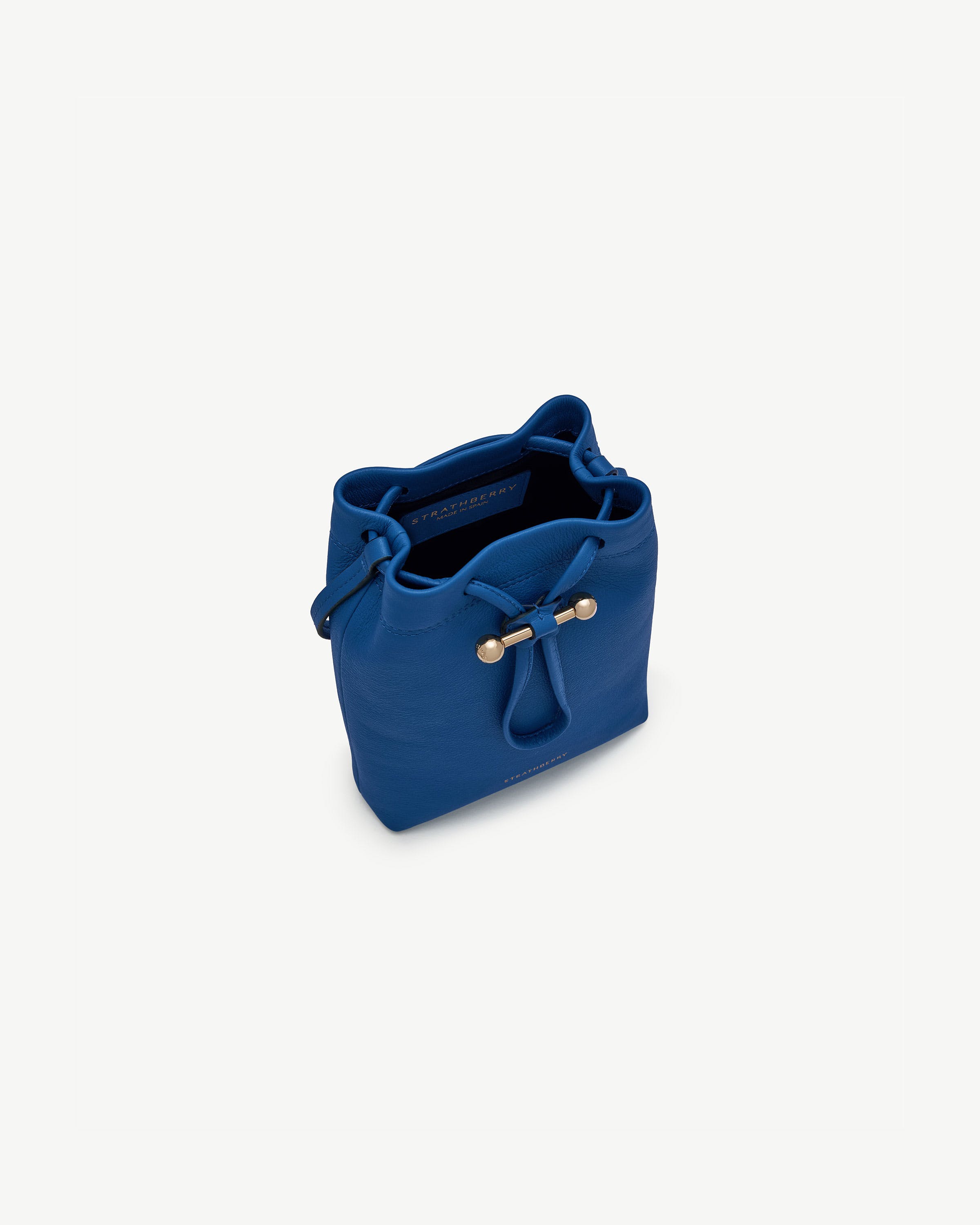 Strathberry - Osette Midi Pouch - Blue / Navy Strathberry - Osette Midi Pouch - Blue / Navy