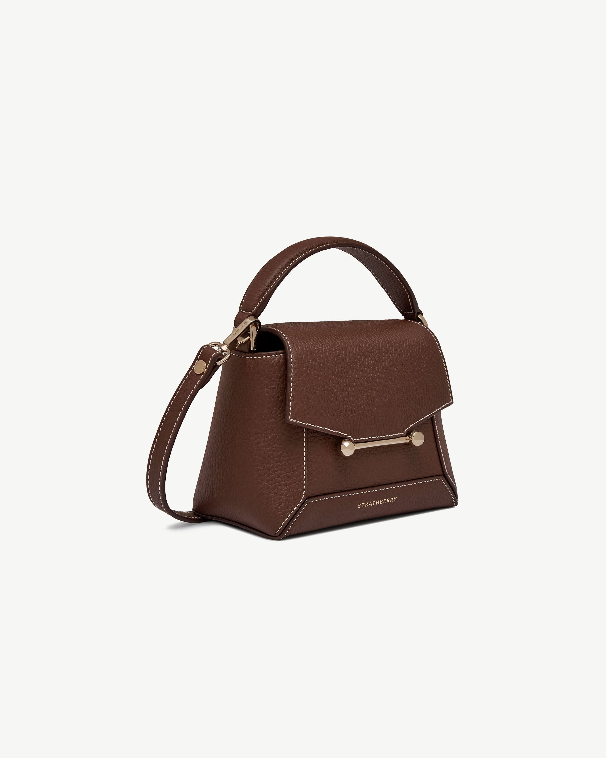 【未使用品】【希少】STRATHBERRY Mosaic Nano ハンドバッグ Strathberry - Mosaic Nano - Brown