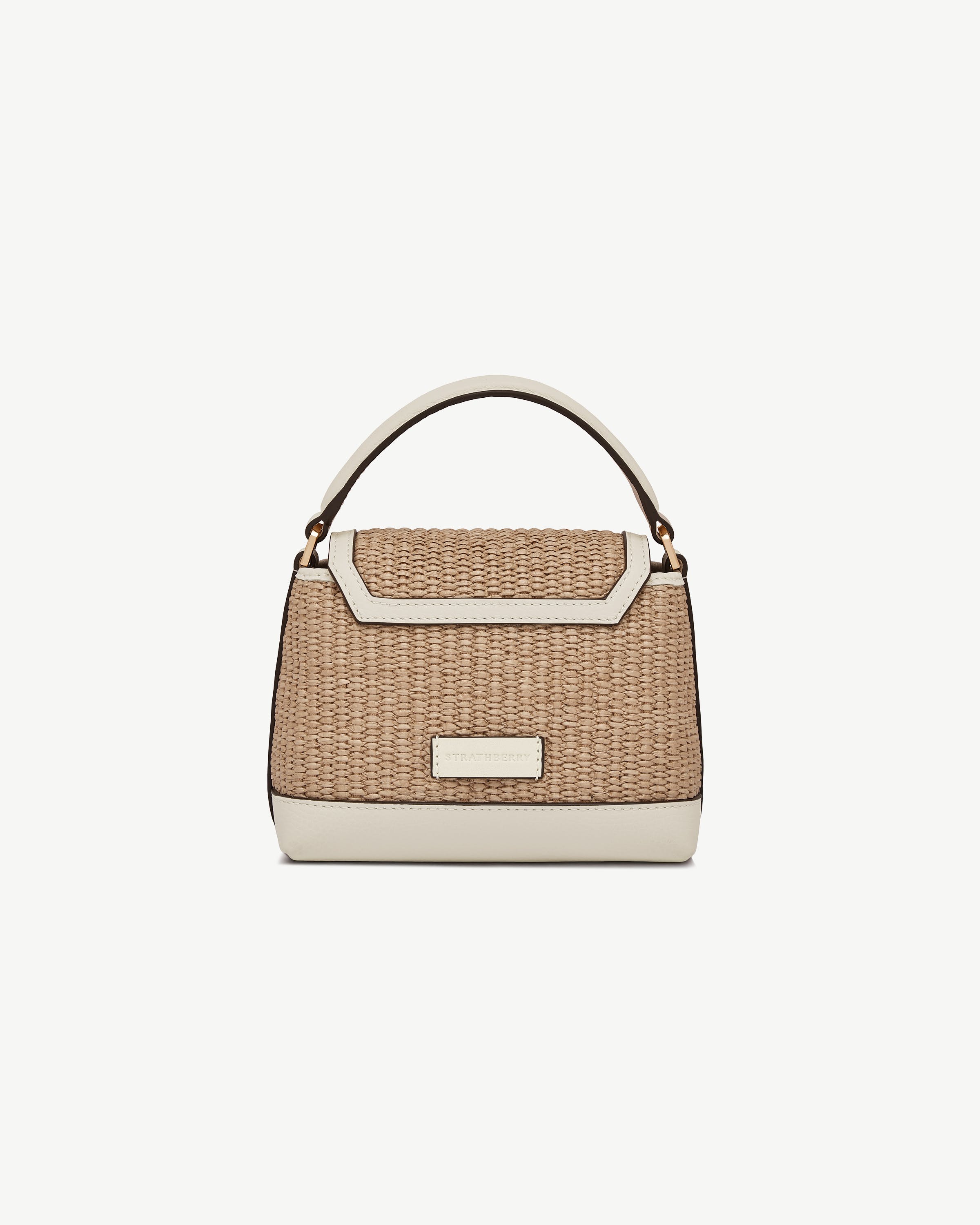Mosaic Nano - Vanilla/Natural Raffia | Strathberry