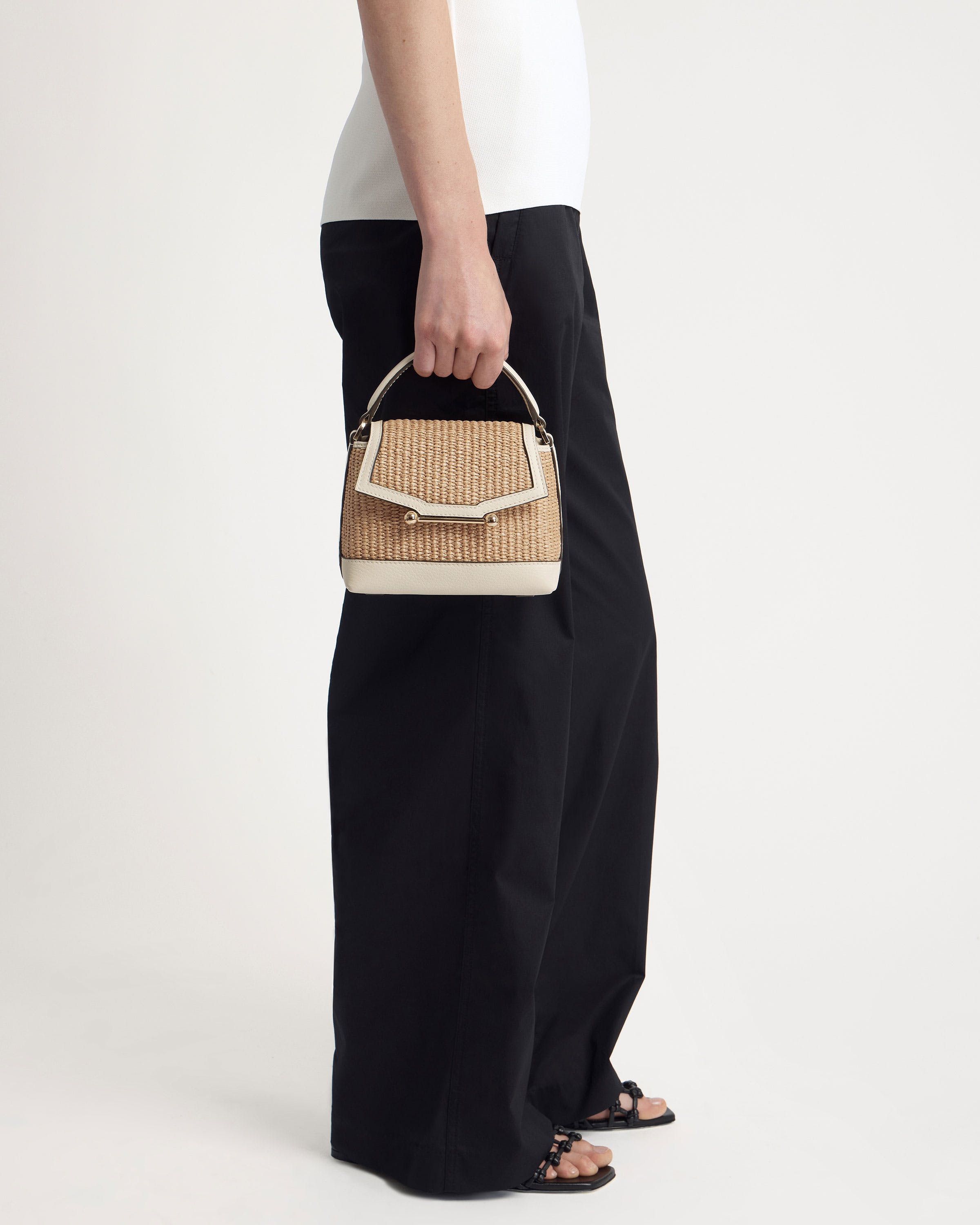 Mosaic Nano - Vanilla/Natural Raffia | Strathberry