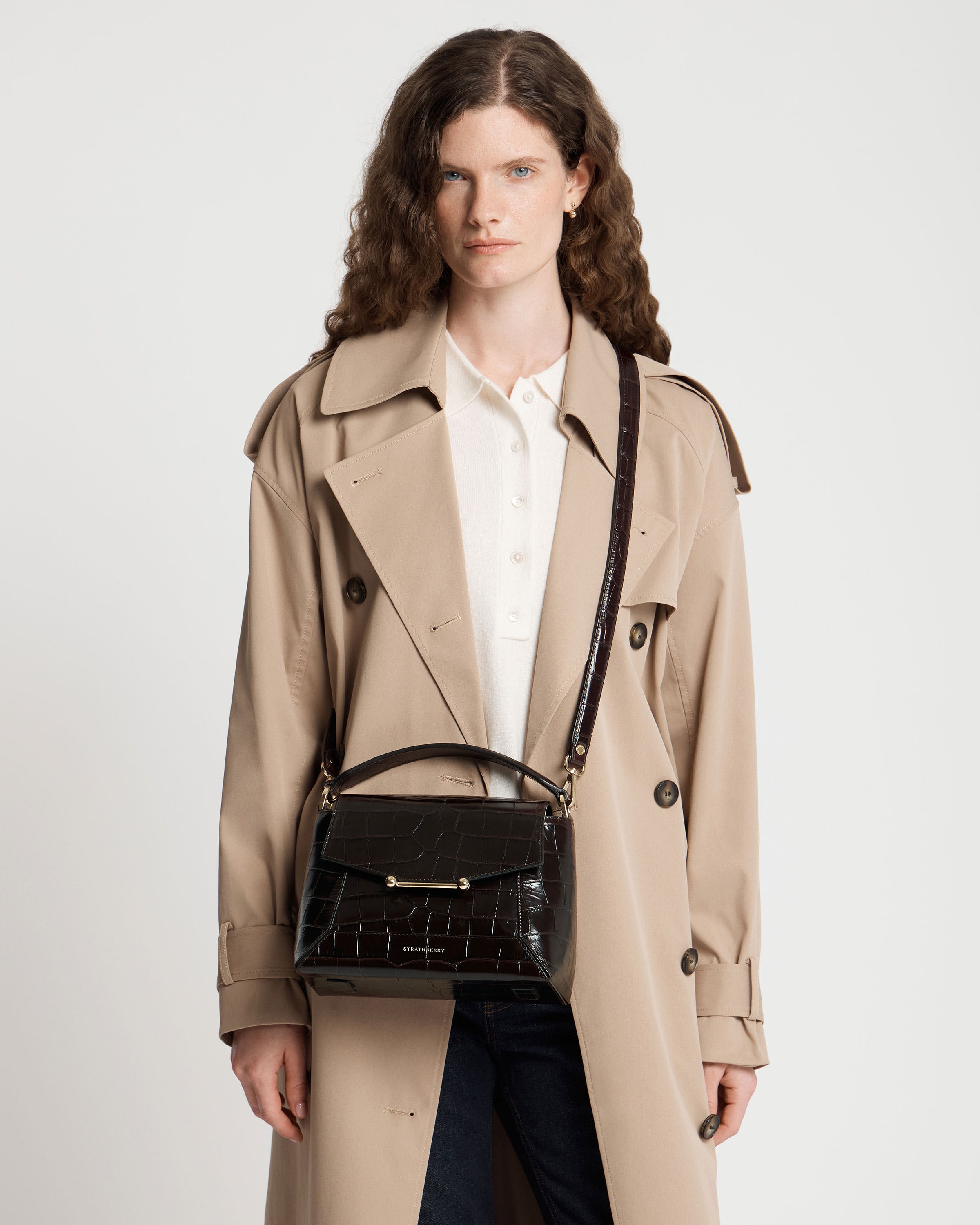 ☆となりのバッククロージャ Strathberry - Mosaic Bag - Brown
